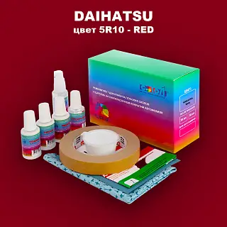 Ремкомплект для ремонта глубоких сколов и царапин DAIHATSU, цвет 5R10 - RED