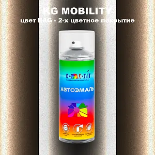 Аэрозольная краска KG MOBILITY, цвет EAG - 2-х цветное покрытие