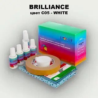 Ремкомплект для ремонта глубоких сколов и царапин BRILLIANCE, цвет C05 - WHITE